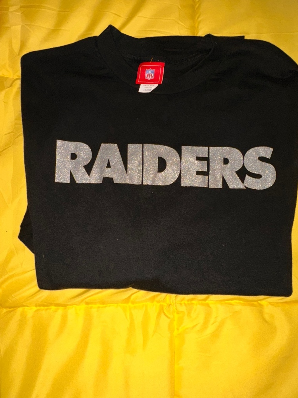 Raiders Tee Lg L Slv Authentic